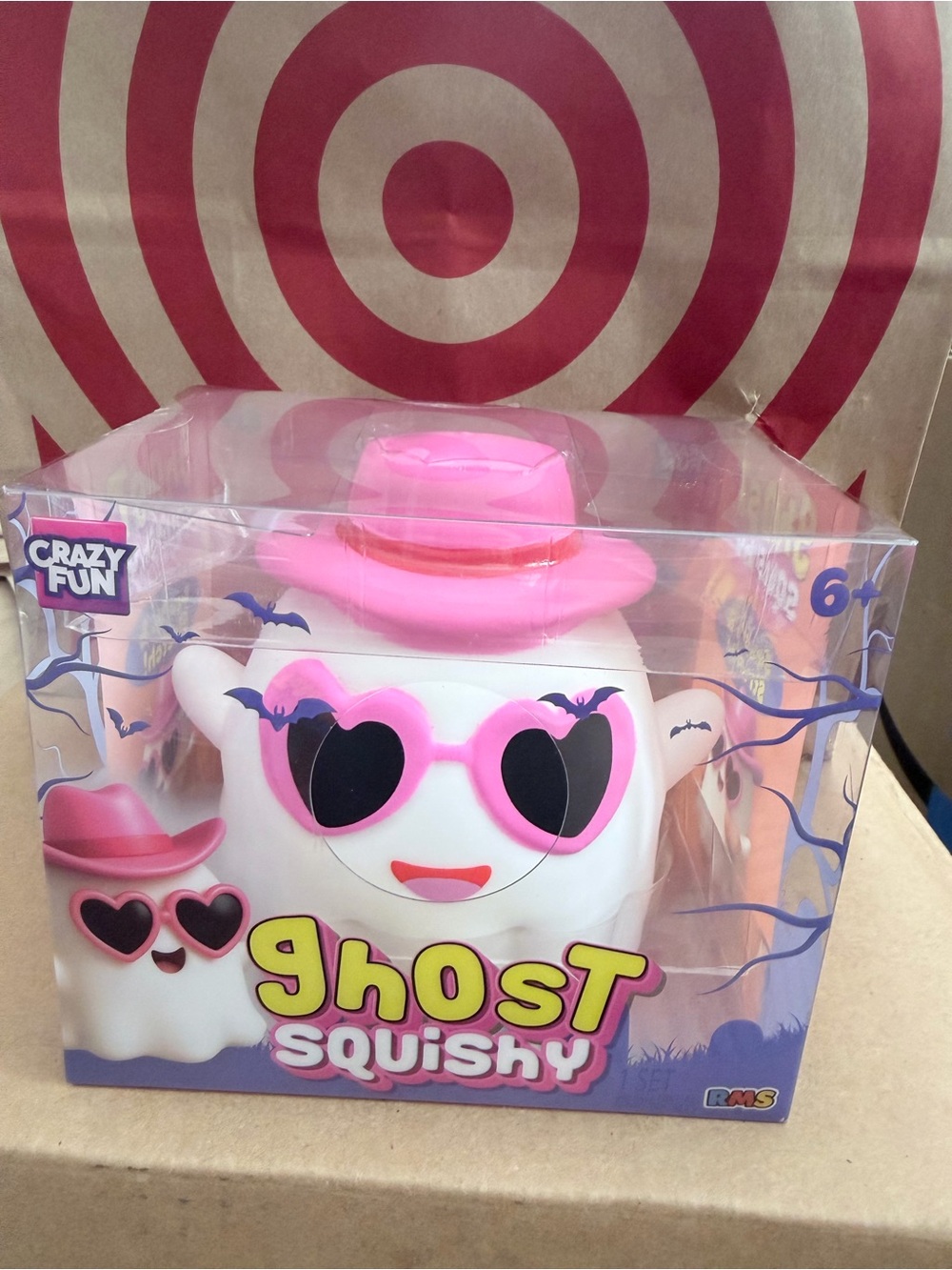RMS New Ghost Squishy Toy - Pink